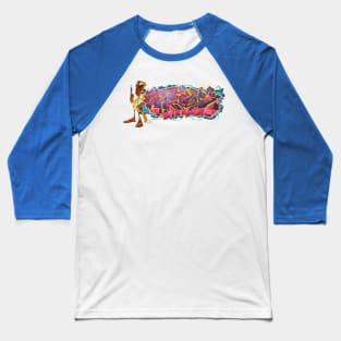 Dedos Graffiti letters 3 Baseball T-Shirt